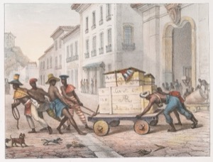 Carga de mercancías en una calle colonial — Gang Of Street