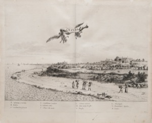 Alegoría aérea sobre paisaje costero — Olinda da Colecao Brasiliana