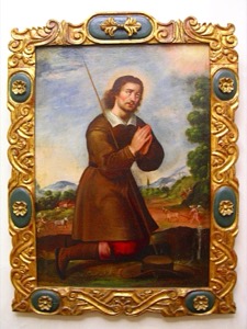 San Francisco de Asís en oración — Saint Isidor Farmer 18th Cen