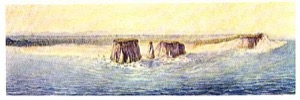 Farallones en el Mar — Jean-Baptiste Debret