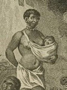 Madre africana con su bebé — Woman Believed To Be Barauda