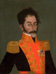 Este es un retrato al óleo de un hombre con uniforme — Anónimo