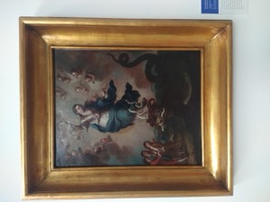 Virgen María triunfando sobre el demonio — Anónimo