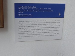 Esta imagen muestra una placa informativa de una obra de — Anónimo