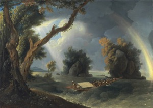 Esta pintura, titulada 'el Arca de Noé', es una obra — Anónimo