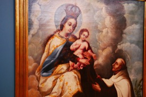 Virgen con el Niño y San Bruno — Juan Correa