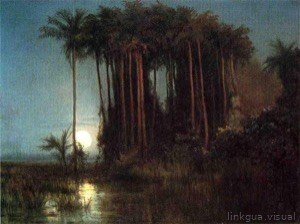 Esta pintura, probablemente del siglo XIX, evoca la
