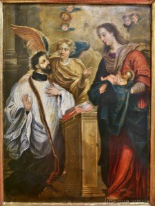 La sagrada Familia con el Arcángel San Rafael