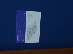Etiqueta de obra artística con información sobre Luis Montoya — Luis Montoya