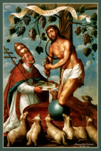 Representación alegórica de Cristo como la VID Verdadera — Anónimo