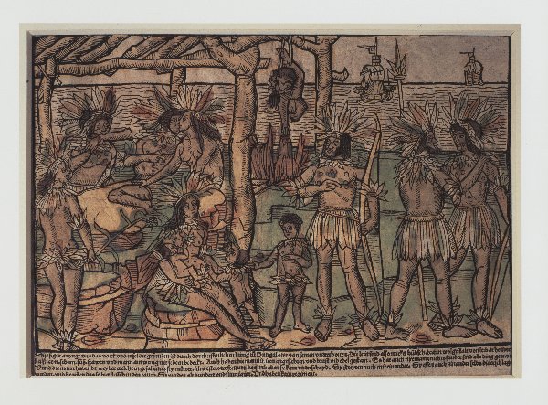 Encuentro de nativos americanos y europeos — Johann Froschauer