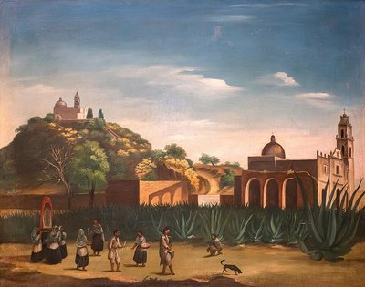 Procesión en Cholula - siglo XIX — José Agustín Arrieta