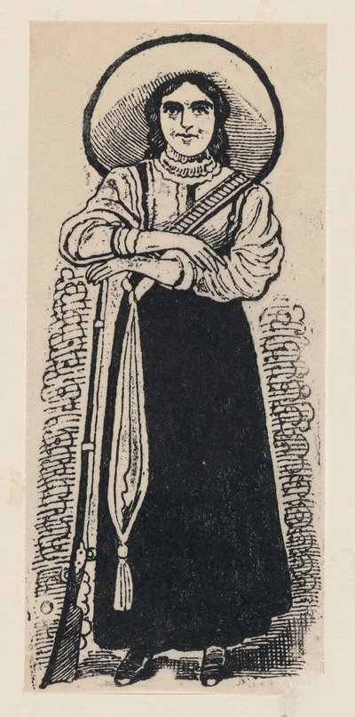 Una soldado de pie — José Guadalupe Posada