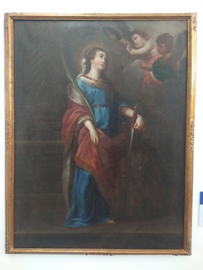 Santa Catalina de Alejandría (ca. 1710) de José de Ibarra — Juan Correa