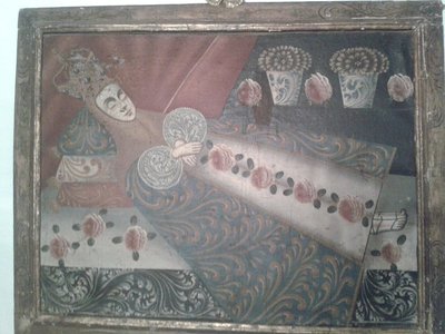 "Virgen del Tránsito". Barroco Cuzqueño. S.XVII — Escuela cuzqueña