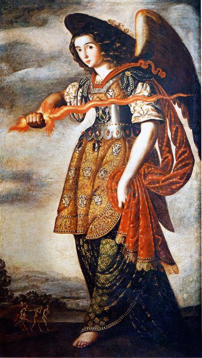 Arcángel Uriel — Escuela cuzqueña
