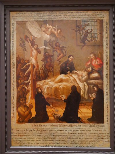 La muerte del justo, cuadro de la segunda mitad del siglo XVIII — La Laguna Sagrada de San Joaquin