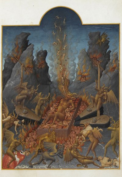 Folio 108r - infierno — Hermanos Limbourg