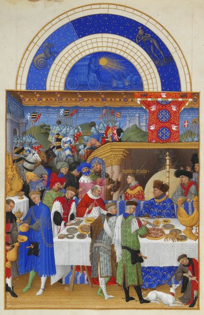 Les Très Riches Heures du duc de Berry Janvier — Hermanos Limbourg
