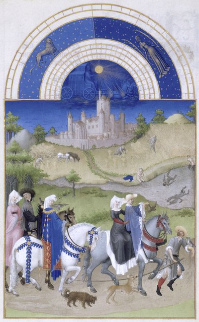 Les Très Riches Heures du duc de Berry aout — Hermanos Limbourg