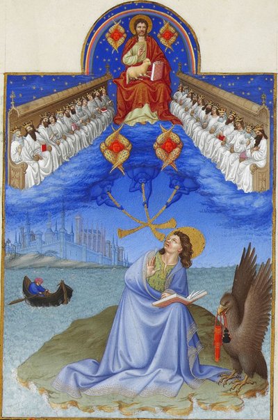 San Juan en Patmos — Hermanos Limbourg