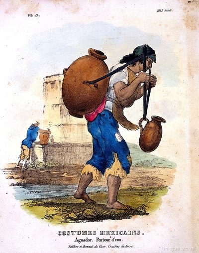 C. Linati, Costumes... Mexique; aguador or water-carrier Wellcome L0021249