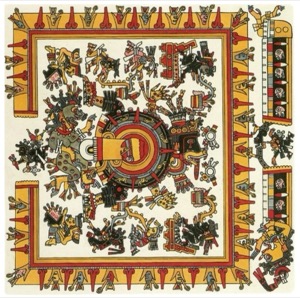 Códice Azteca: — Calendario y Religión — Tlacuilo anónimo, tradición mixteca-puebla (Códice Borgia)
