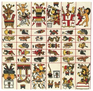 Códice Maya: — Calendario y Mitología — Tlacuilo anónimo, tradición mixteca-puebla (Códice Borgia)
