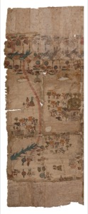 Códice Maguey: — Vista panorámica de Tenochtitlan y sus alrededores — Anónimo otomí (Códice de Huamantla)