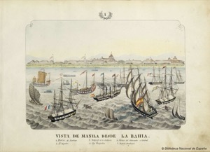 Vista de Manila desde la Bahía — José Honorato Lozano