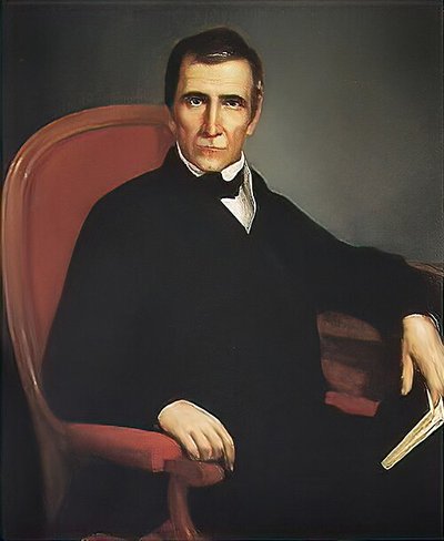 Retrato de hombre serio con libro — Martín Tovar y Tovar