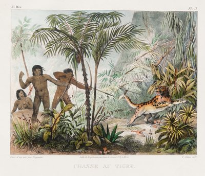 Chasse au tigre (cropped) — Mauricio Rugendas