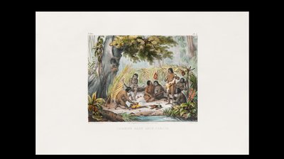 Indiens dans leur Cabane — Mauricio Rugendas
