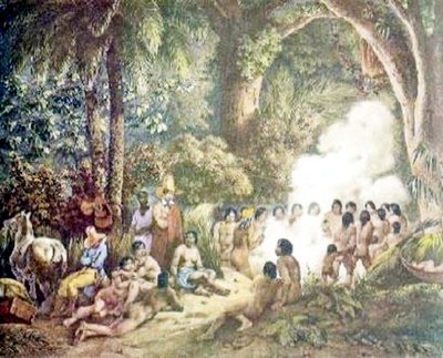 Indios Puris em cerimônia de dança — Mauricio Rugendas