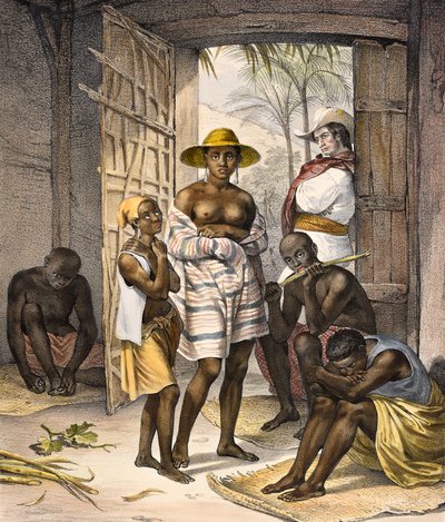 (1802-1858) . Litografia aquarelada — Mauricio Rugendas
