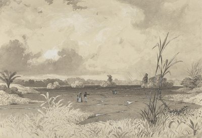 El Lago de Brea — Michel Jean Cazabon