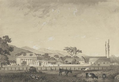 Residence at Grange Grove Estate, Tacarigua - B1975.3.333 - Yale Center for Br — Michel Jean Cazabon
