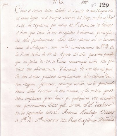 El arcano de la quina — Mutis, lámina — José Celestino Mutis