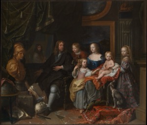 Retrato familiar en un salón opulento — Anthony van Dyck