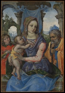 Virgen con el Niño y San Juanito con San José — Originales Met