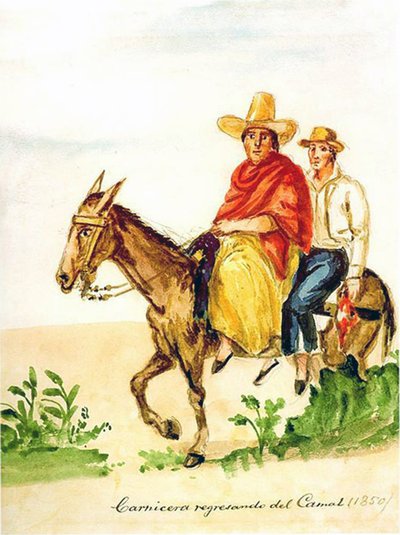 Carnicera regresa del camal — Pancho Fierro