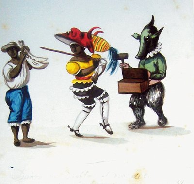 Danza de diablos y personajes populares — Pancho Fierro