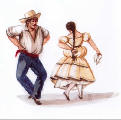 Danza de pareja limeña — Pancho Fierro