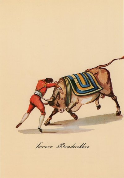 Corrida de toros con banderillero — Pancho Fierro