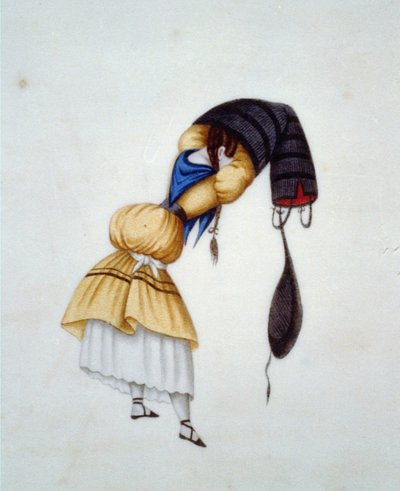 Danza de la negrita con sombrero y bolsa — Pancho Fierro
