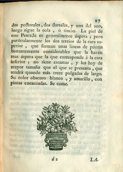 Descripción de diferentes piezas de historia natural, lámina — Antonio Parra