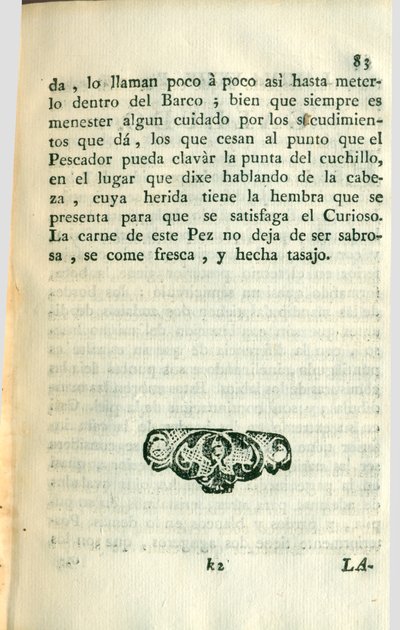 Descripción de diferentes piezas de historia natural, lámina — Antonio Parra