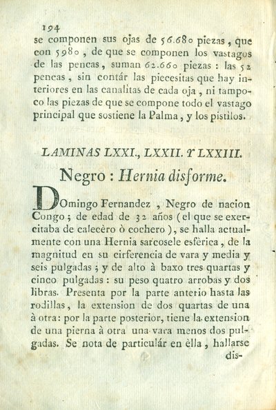 Descripción de diferentes piezas de historia natural, lámina — Antonio Parra