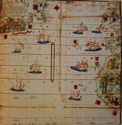 El Atlántico en el Atlas Miller: naves, tierras y heráldica — Pedro Reinel