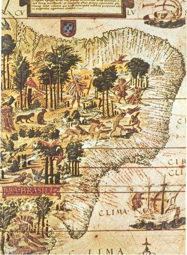 Mapa de Brasil del siglo XVI — Pedro Reinel